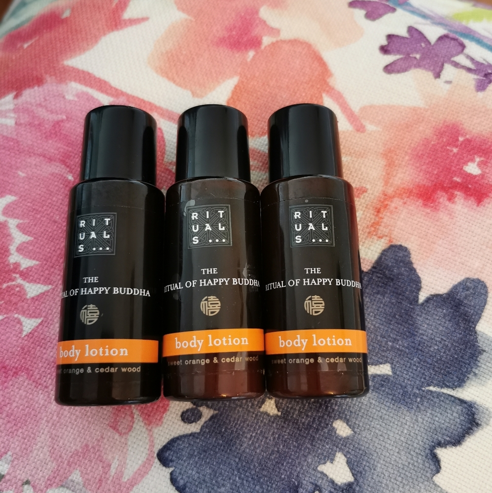 Free* Rituals happy Buddha body lotion pack of 3